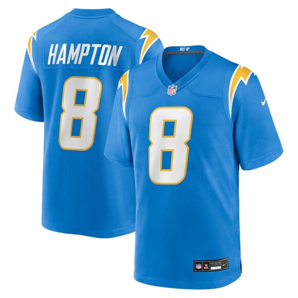 Mens Youths Kids Womens Omarion Hampton Blue Stitched Jersey